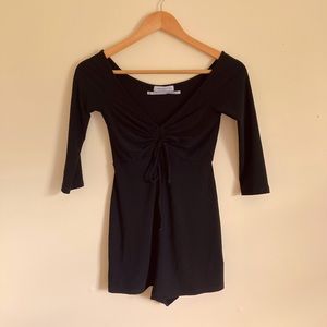 Women’s Urban Outfitters Black V Neck Romper
